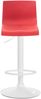 CLP Barhocker Hover Kunststoff mit Metall-Gestell,rot Metall matt weiss Bild 3