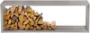 Kaminholzregal Metall PREMIUM - Innen und Aussen, Edelstahl Brennholzregal innen Kaminholzständer Kaminholzhalter Feuerholzregal Aussen Holz stapeln Terrasse, 40x50x150cm Bild 3