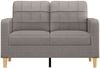 vidaXL 2-Sitzer-Sofa Taupe 120 cm Stoff 359090 Bild 3