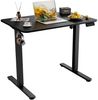 Elektrischer Höhenverstellbarer Büroschreibtisch 110x60cm Schwarz Bild 1