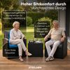 STEELSØN 'Selaria' Polyrattan Sitzgarnitur 3-tlg, Gartenmöbel Set aus 2 Stühlen und Tisch, Sitzgruppe inkl. Kissen, schwarz, wetterfest für 2 Personen Bild 4