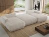 XXL Wohnlandschaft RINA U-Form 360 cm breit, Sofa mit Schlaffunktion & DL-Mechanismus, Wellenfederung, modern freistehend - Beige Cord Bild 4