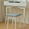 HOME DELUXE Schminktisch mit Spiegel und LED-Beleuchtung MIRANDA - Weiß Bild 5