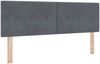 vidaXL Boxspringbett mit Kopfteil Dunkelgrau 160 x 200 cm Samt 3340395 Bild 5