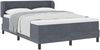 vidaXL Boxspringbett mit Kopfteil Dunkelgrau 160 x 200 cm Samt 3340395 Bild 2
