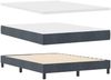 vidaXL Boxspringbett mit Kopfteil Dunkelgrau 160 x 200 cm Samt 3340395 Bild 4