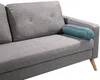 Vente-unique 'TATUM' 1x 2-Sitzer Sofa und 1x 3-Sitzer Sofa, Bouclé Stoff grau, 130 / 182 x 81 x 83 cm Bild 3