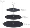 Relaxdays 2 x Etagere Schiefer 3 Etagen Bild 5