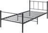 en.casa 'Laos' Metallbett mit Lattenrost, schwarz, 90x200 cm Bild 2