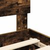 vidaXL Bettrahmen Geräucherte Eiche 120 x 200 cm Holzwerkstoff 3413625 Bild 4