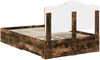 vidaXL Bettrahmen Geräucherte Eiche 120 x 200 cm Holzwerkstoff 3413625 Bild 3