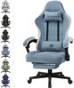 GTPLAYER Gaming-Stuhl Ergonomischer Gaming Sessel Schreibtischstuhl mit Stoffoberfläche (Pacekung), Federsitzkissen mit Fußstütze Bild 5