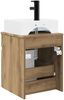 vidaXL Wandmontierter Waschbecken Vanity Artisan-Eiche 890581 Bild 4
