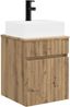 vidaXL Wandmontierter Waschbecken Vanity Artisan-Eiche 890581 Bild 2