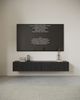 Selsey 'Nolie' TV-Hängeboard 2-türig, Holzoptik Esche Schwarz, ca. 28 x 175 x 31 cm Bild 2