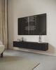 Selsey 'Nolie' TV-Hängeboard 2-türig, Holzoptik Esche Schwarz, ca. 28 x 175 x 31 cm Bild 3