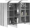 vidaXL Badezimmerspiegelschrank Graues Sonoma 60 x 14,5 x 50 cm 889084 Bild 3