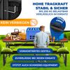 KESSER® Buffettisch Tisch klappbar Kunststoff 183x76 cm Campingtisch Partytisch Klapptisch Gartentisch für Garten, Terrasse und Balkon zusammenklappbar 8 Personen inkl. Tragegriff und Cover Schwarz, 183cm Bild 5