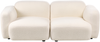 Sofa 3-Sitzer AFOSS, Bouclé Cremeweiß, 71 x 195 x 94 cm Bild 4