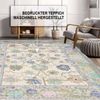 Bamyum Teppich Simay Teppich mit Chenille Druck, Waschbarer Antibakteriell Teppich, Einzelstück Bild 3