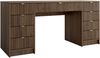 Schreibtisch Tireno Bis mit 9 Schubladen (Farbe: Nuss Okapi) Bild 2