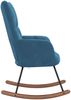 Schaukelstuhl Blau Samt [328149] Bild 4