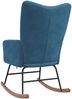 Schaukelstuhl Blau Samt [328149] Bild 5