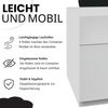BISLEY Note Rollcontainer mit 2 Schüben aus Metall abschließbar in weiß - Bürocontainer mit Universalschublade & Hängeregistratur, Container mit Schloss für Büro & Homeoffice auf Rollen, NWA59M7SF-696 Bild 3