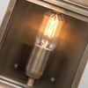 Außenleuchte, Wandlampe, Messing Glas, 1 Flammig, H 28 cm Bild 2