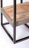 Bücherregal Esterna aus Mangoholz, skandinavisches Design, naturfarben, Metallgestell schwarz Bild 4