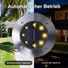 Athlix LED Solarleuchte Solar Bodenleuchten Außen, 8 LED Solarlampen für Garten Solarleuchten, LED fest integriert Bild 3