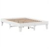vidaXL Massivholzbett ohne Matratze Weiß 160x200 Kiefernholz 3308838 Bild 5
