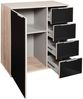 Kombikommode Easy Plus Sideboard 82cm 82x41x83cm Farbe: grau Bild 2