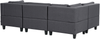 Ecksofa UNSTAD Stoff Dunkelgrau Rechtsseitig Bild 5