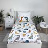 Sarcia. eu Kinderbettwäsche Dinosaurier Zip Kinderbettwäsche, Baumwolle 100x135cm+40x60cm Bild 2