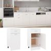 vidaXL Schubunterschrank Lyon Weiß 40x46x81,5 cm Holzwerkstoff 801212 Bild 2
