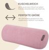 Dr. Berger Velours-Fleece Nackenrolle Rosa 40 x 16 cm Bild 4