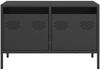 vidaXL TV-Schrank Schwarz 68x39x43,5 cm Kaltgewalzter Stahl 851232 Bild 4