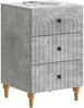 vidaXL Nachttisch Betongrau 43x 41 x 66,5 cm Holzwerkstoff 894098 Bild 2