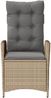 vidaXL Gartensessel Kissen 2Stk. Verstellbar Beigemischung Poly Rattan 365269 Bild 5