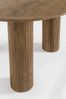 Esstisch Dacca aus Mangoholz, modern rundes Design, braun, Ø 120 cm, für 4–6 Personen Bild 3