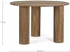 Esstisch Dacca aus Mangoholz, modern rundes Design, braun, Ø 120 cm, für 4–6 Personen Bild 4