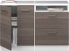 Küchenschrank für Dachschrägen R-Line Edelgrau 120 cm 2er Set Schrankkorpuss 60 cm Tiefe Vicco Bild 5