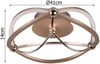 Designer LED Deckenleuchte CHARIVARI Messing matt, Ø 41cm Bild 4