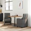 vidaXL Esszimmerstühle mit Rollen 2 pcs Schwarz 58 x 67 x 97 cm 42017892 Bild 3