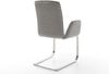 Freischwinger Vinja-Flex Strukturstoff Soft Grau Freischwinger flach Edelstahl Bild 5