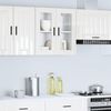 vidaXL Küchen-Hängeschrank mit Glastür Porto Hochglanz-Weiß 854149 Bild 3
