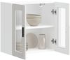 vidaXL Küchen-Hängeschrank mit Glastür Porto Hochglanz-Weiß 854149 Bild 5