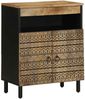 Sideboard, Kommode 60x33,5x75 cm Raues Mangoholz j682p Bild 2