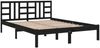 vidaXL Massivholzbett Schwarz 200x200 cm [3105429] Bild 4
